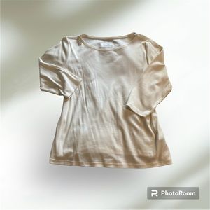 Talbots crew neck 3/4 sleeve top